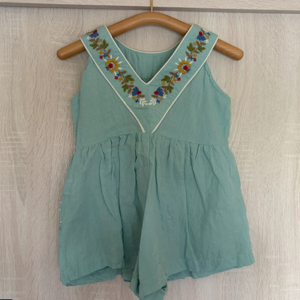 刺繡連身褲 image 1 of 0