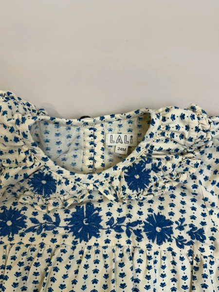 長袖碎花刺繡包屁衣 image 1 of 0