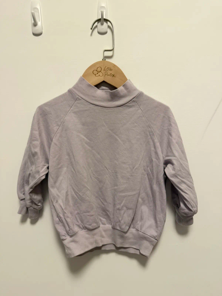 淺紫色立領長袖上衣 image 1 of 0