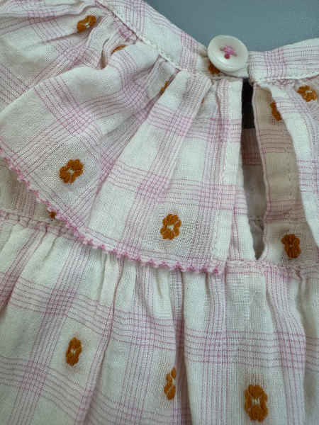 Misha puff 格紋刺繡小花套裝 image 1 of 0