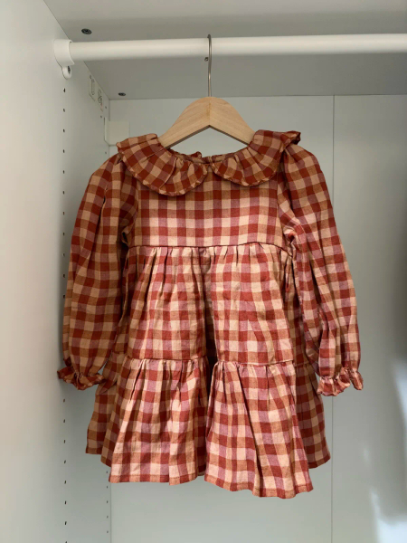 Butternut check長袖洋裝 image 1 of 0