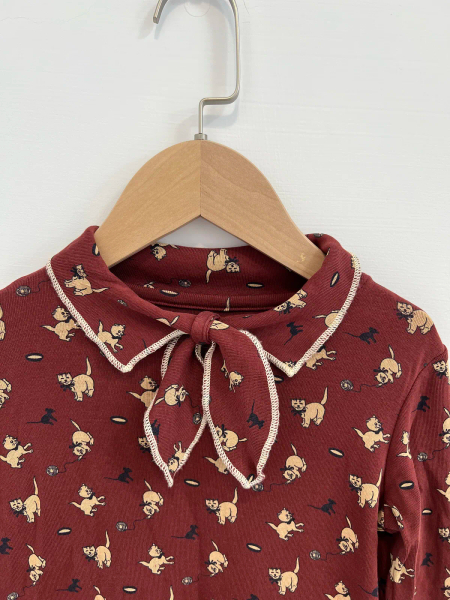 Junior Scout Top Madder Root Cat 1 & Mouse image 1 of 0