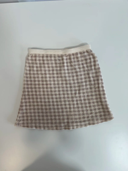 Mall Skirt / Gingham Print, Cloud image 1 of 0