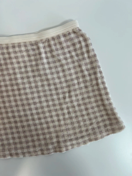 Mall Skirt / Gingham Print, Cloud image 1 of 0