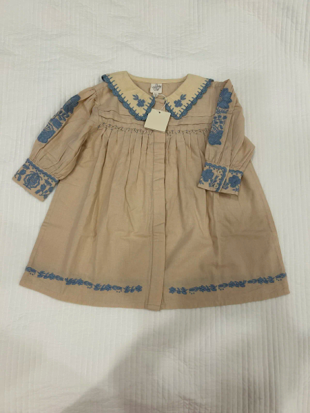 MTO - Bette Dress - Pale Pink Beige image 1 of 0