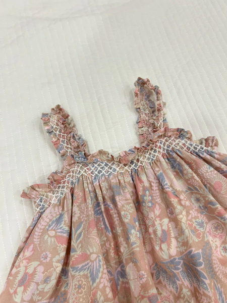 印花細肩帶荷葉邊上衣 image 1 of 0