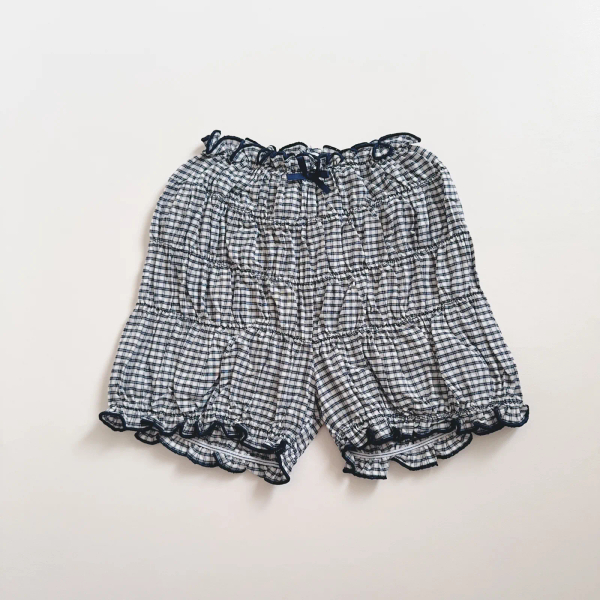 格紋抓皺短褲 image 1 of 0