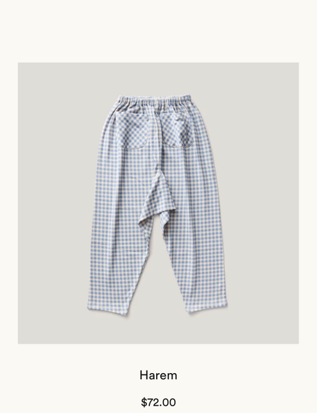 Soor Ploom - HAREM | GINGHAM PRINT, POWDER image 1 of 0