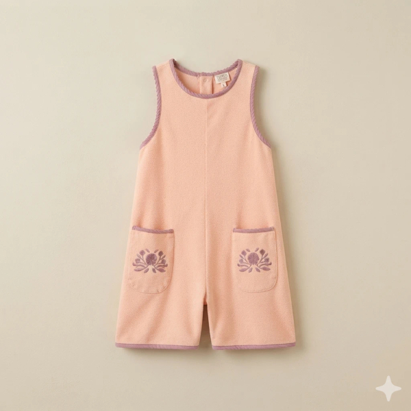 Apolina26ss 刺繡連身褲 image 1 of 0