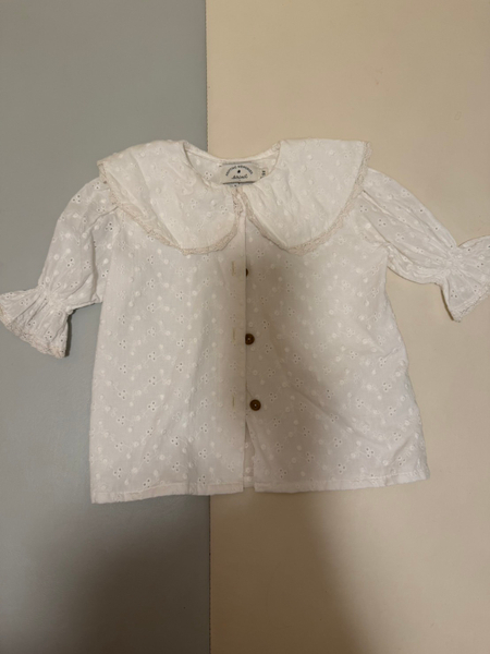 米白色雕花襯衫 image 1 of 0