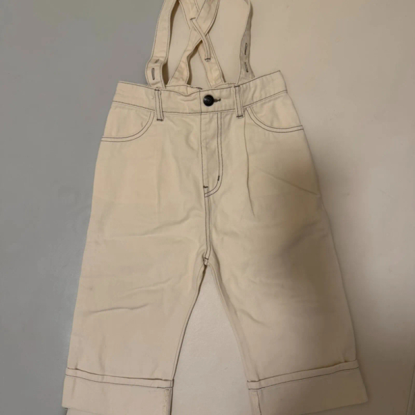 米色吊帶褲 image 1 of 0