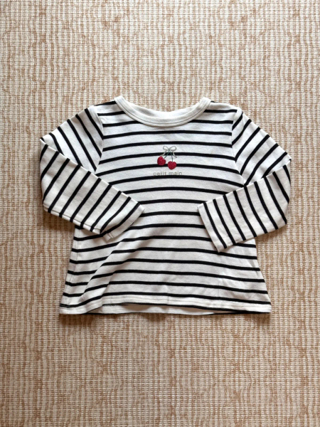 條紋長袖上衣 image 1 of 0
