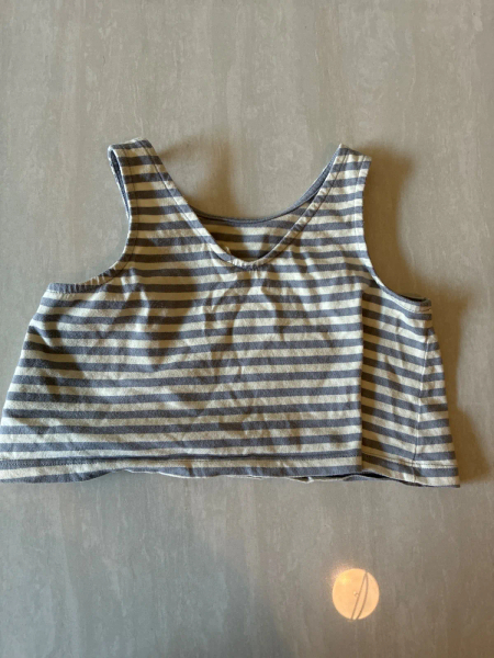 藍色條紋無袖Tee image 1 of 0