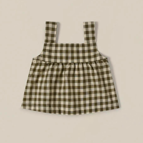 Olive Gingham Dolce Top image 1 of 0