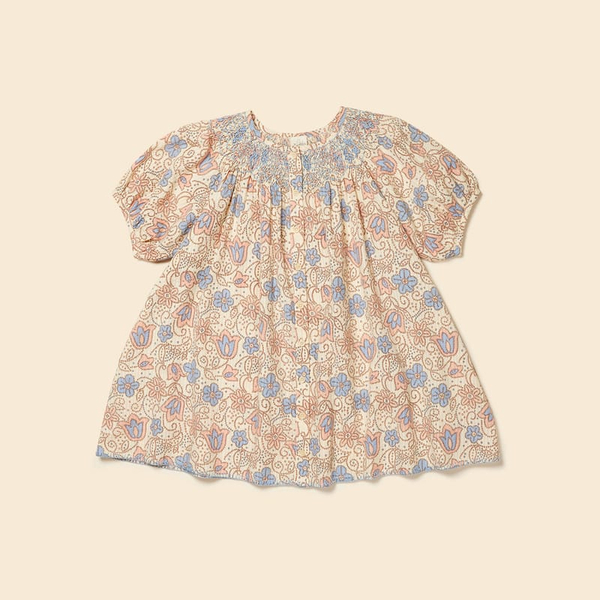 Carina Smock Dress - Bellflower Carnation image 1 of 0