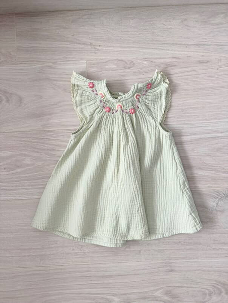 Dress Edith 湖水綠刺繡洋裝 image 1 of 0