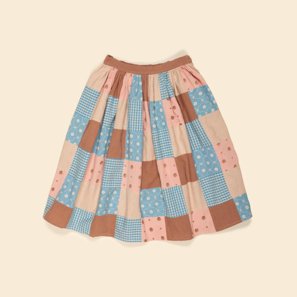 Patchwork Wendy Midi Skirt - Multi (EXCLUSIVE) image 1 of 0