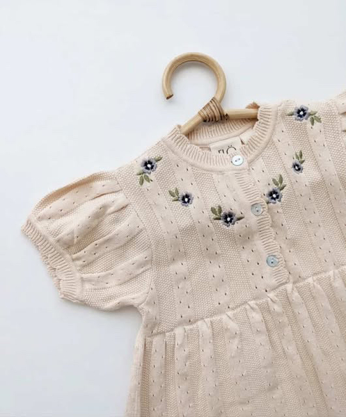 針織刺繡洋裝 image 1 of 0