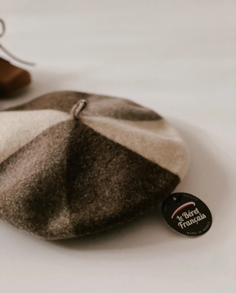 Béret Trio Camel / Chocolat / Ecru image 1 of 0