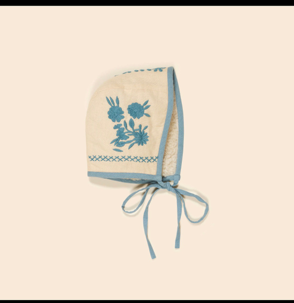 Apolina 復古刺繡綁帶帽 JONI BONNET - CASHEW image 1 of 0