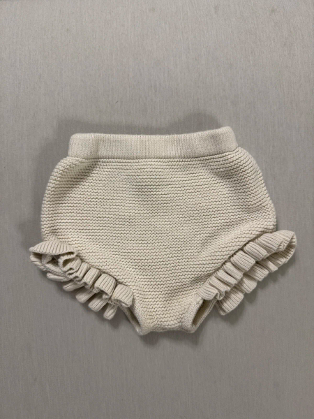 荷葉邊針織短褲 image 1 of 0