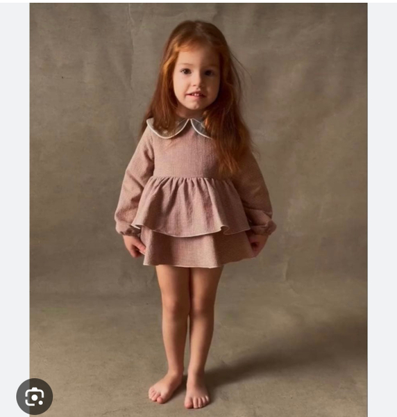 粉紅格紋包屁裙 image 1 of 0