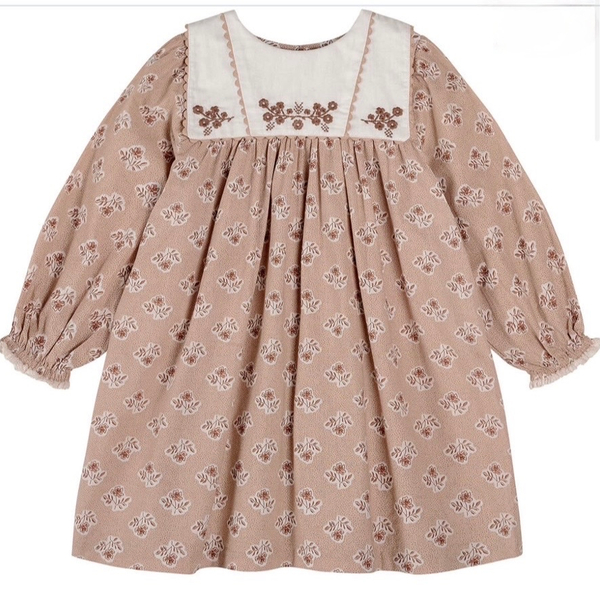 Della Dress in Hollyhock Floral image 1 of 0