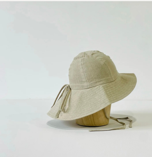 fini.floppy hat 蝴蝶結防曬遮陽帽（白/淺色系/粉） image 1 of 0