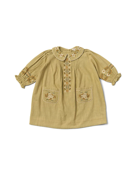 Marie dress - fades moss image 1 of 0