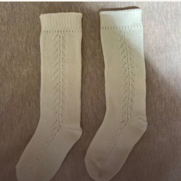 蕾絲中筒襪（白） image 1 of 0