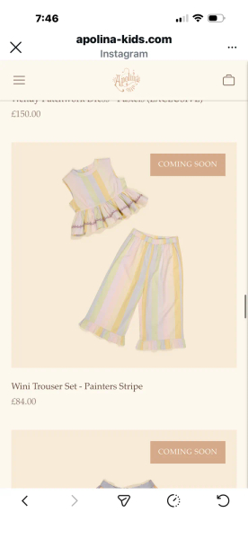Wini Trouser Set - Painters Stripe image 1 of 0