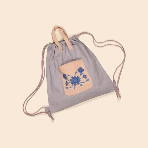 Tina Denim Tote-Pack - Lilac-Grey image 1 of 0