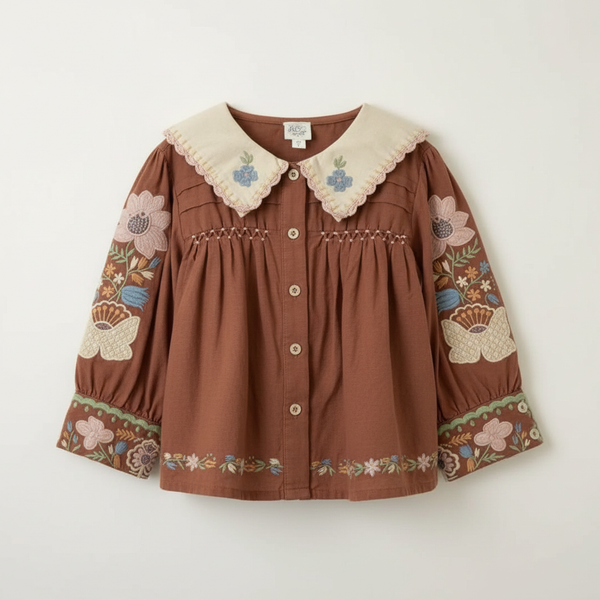 22AW Bette blouse - chocolate image 1 of 0