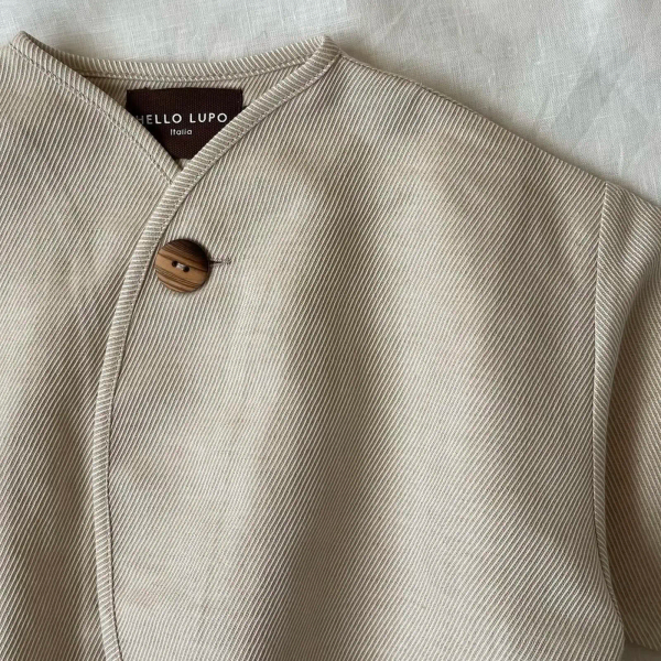 米白色繭型春夏款外套ZOE JACKET image 1 of 0