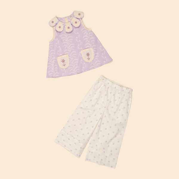 Flora Trouser Set - Wallflower/Studio Calico Cream image 1 of 0