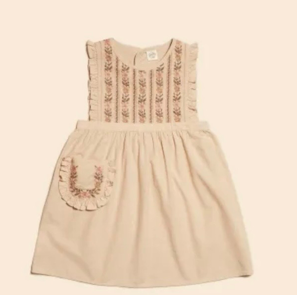 GINNIE pinfore Dress ALMOND image 1 of 0