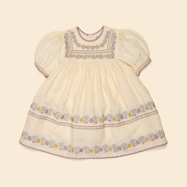 Patsy Ribbons Dress - Cream image 1 of 0