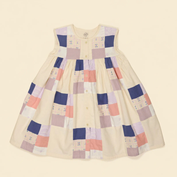 Valentina Patchwork Button-up Dress - Multi Prints (EXCLUSIVE) image 1 of 0
