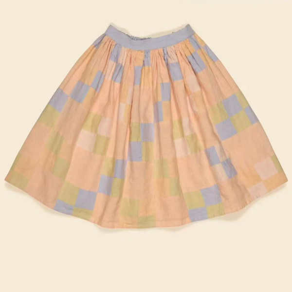 Wendy patchwork midi skirt image 1 of 0