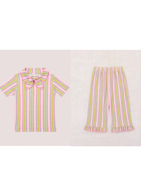 Aura Vaquero Stripe上衣及長褲 image 1 of 0