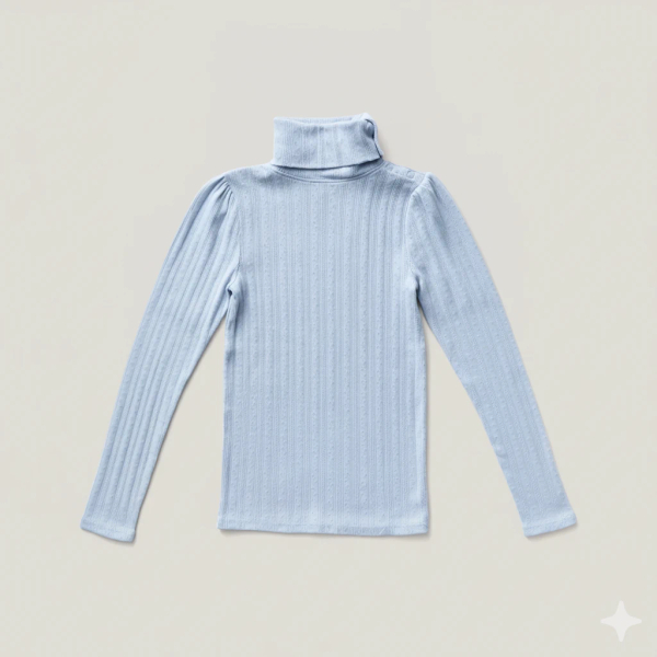 寶寶藍Pouf Turtleneck image 1 of 0
