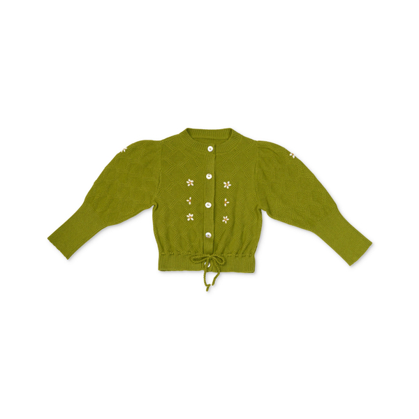 LALi Moss Cardigan Olive Green And Opaline針織外套 image 1 of 0