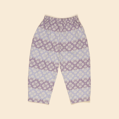 Cara Curve Jersey Trouser - Icelandic Poppy Jacquard image 1 of 0