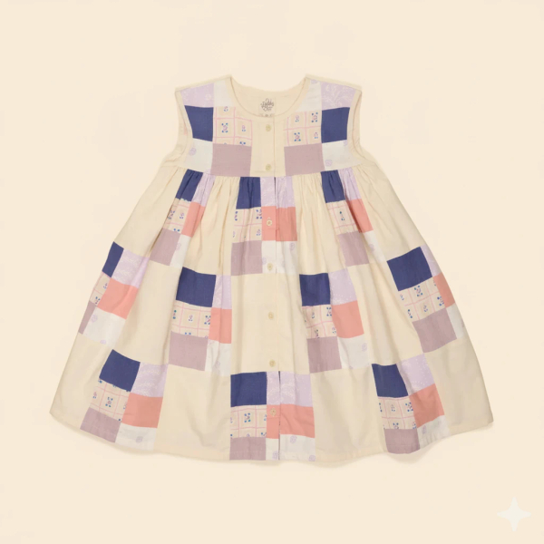 Valentina Patchwork Button-up Dress - Multi Prints (EXCLUSIVE) image 1 of 0