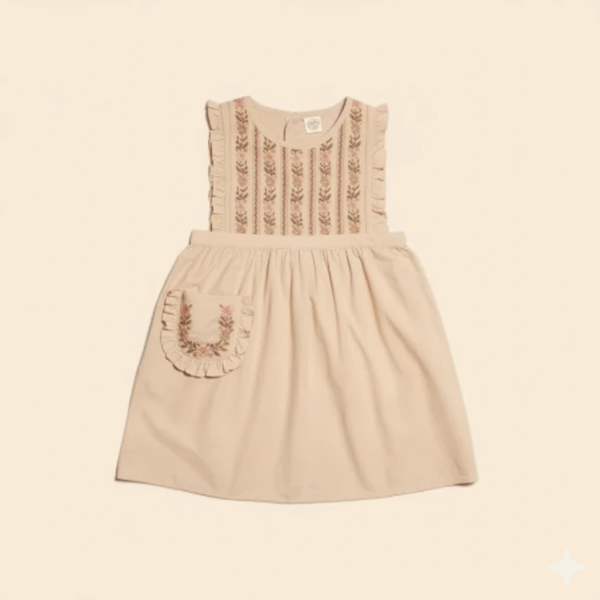 GINNIE pinfore Dress ALMOND image 1 of 0