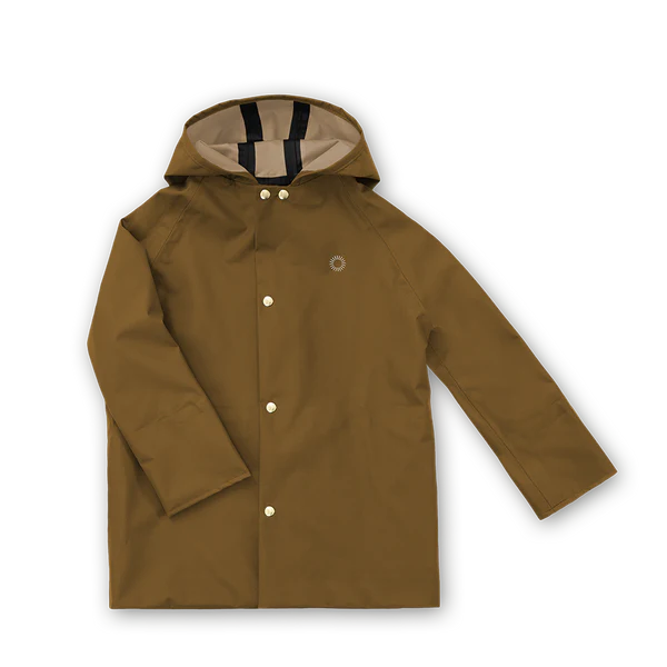 Midi Rain Coat - Bark or Dune or indigo or pink image 1 of 0